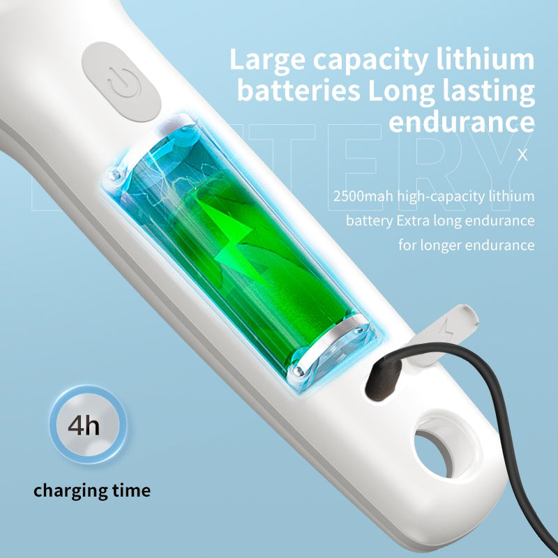 Electric Spin Scrubber, Cordless Shower Scrubber With Battery Level Display, 2 Speeds Electric Scrubber For Cleaning With 6 Replaceable Heads, Cleaning Brush For Bathroom,Sink,Window