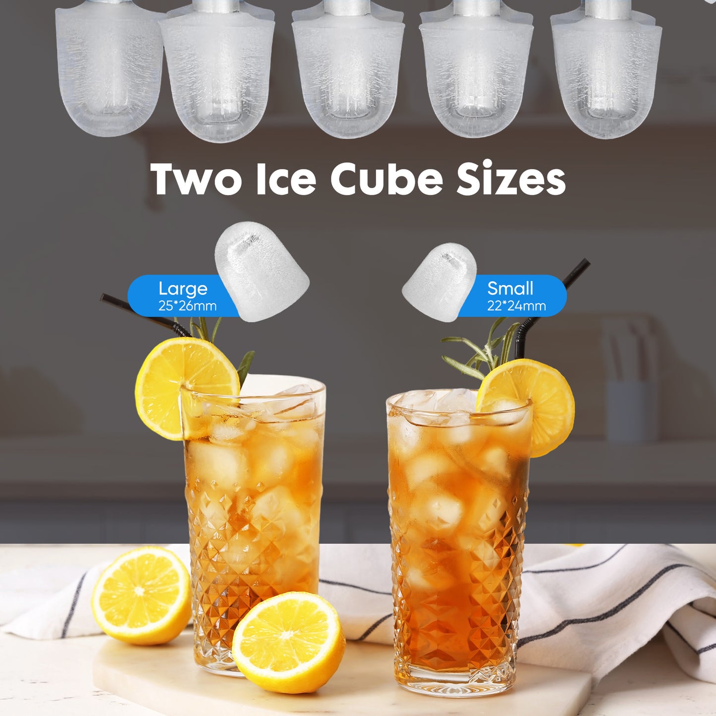 Portable Ice Maker Low Noise One-touch Operation