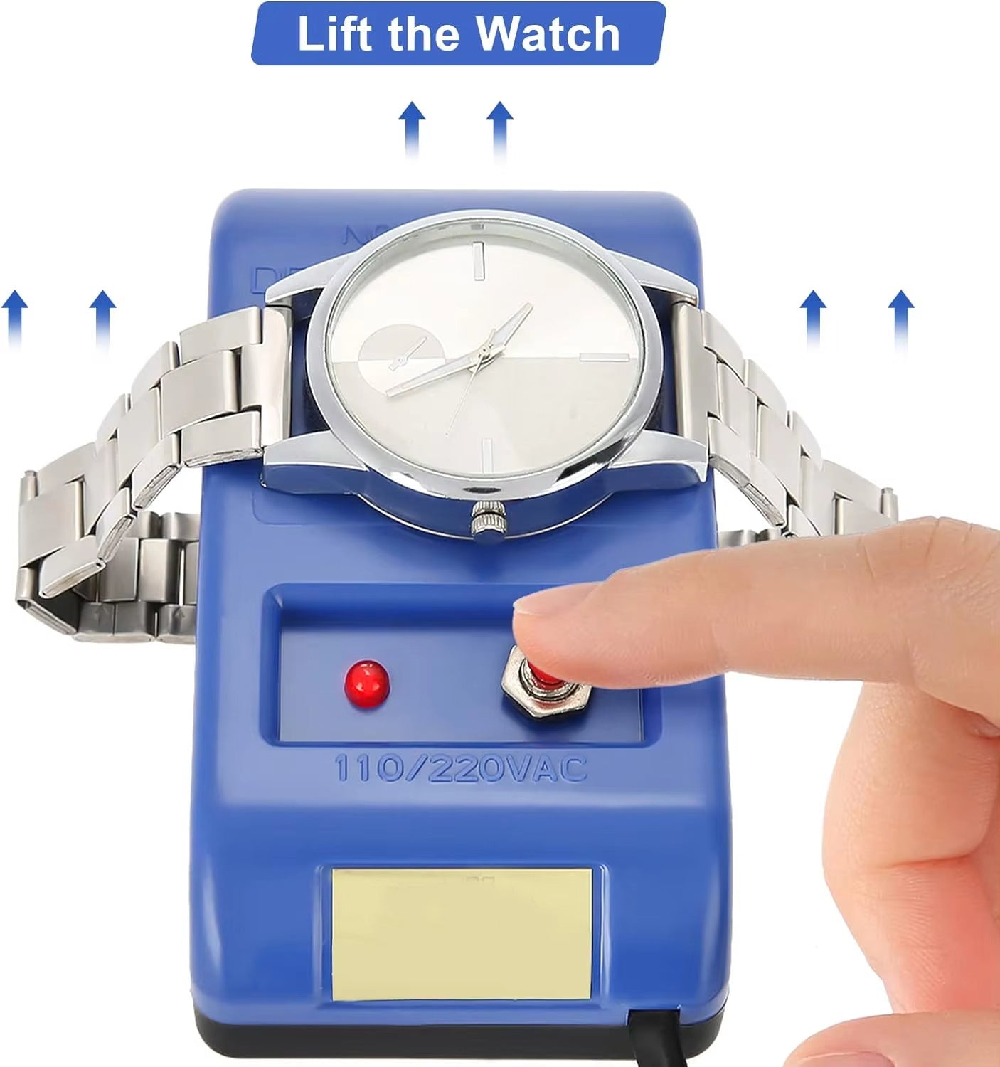Electrical Demagnetizer Tools Compass Set For Watch Repair Degausser 110V220V Watch Repair Degausser Watch Repair Screwdriver Tweezers Electrical Demagnetise Demagnetizer Tools