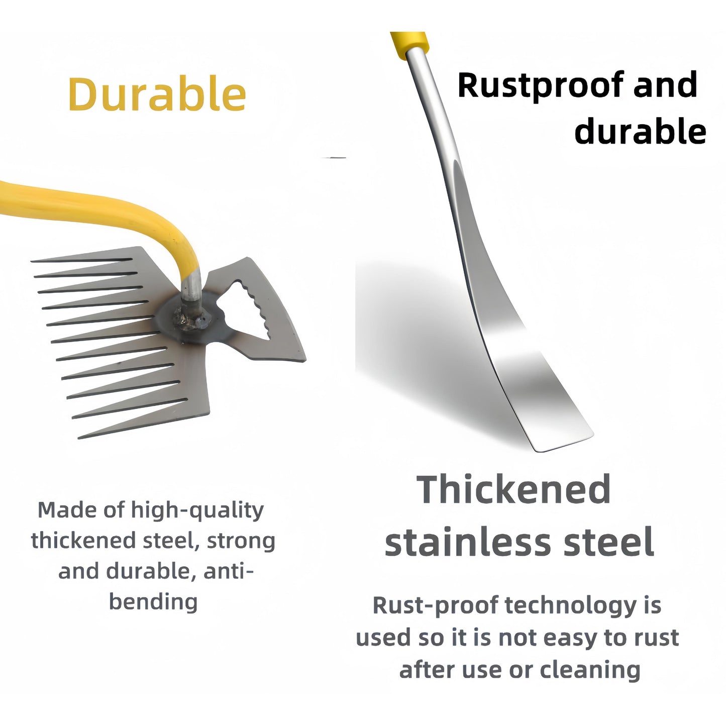 2-Pack Of Weeding Tools, Upgraded 11-Tooth Dual-Purpose Manual Multi-Purpose Weeding Tool For Vegetable Gardening, Backyard Farms - Not Allowed For Sale On Amazon