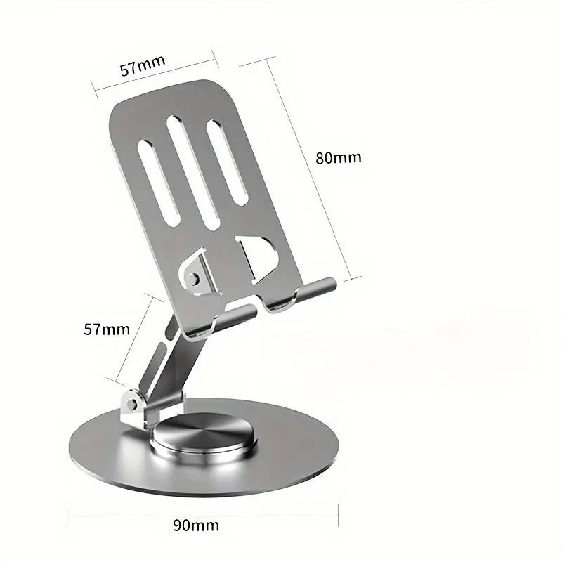 1PCS 360 Degree Adjustable Swivel Anti Slip Metal Phone Holder For Android Tablet