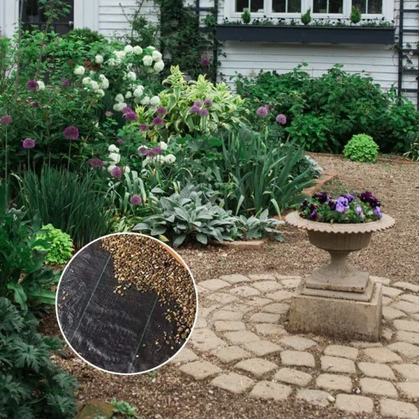 4x100ft Black Weeding Cloth Polyethylene Foldable