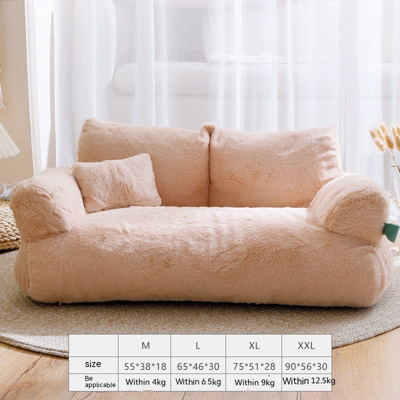 Flannel Warm Large Cat Sofa Universal Pet Kennel