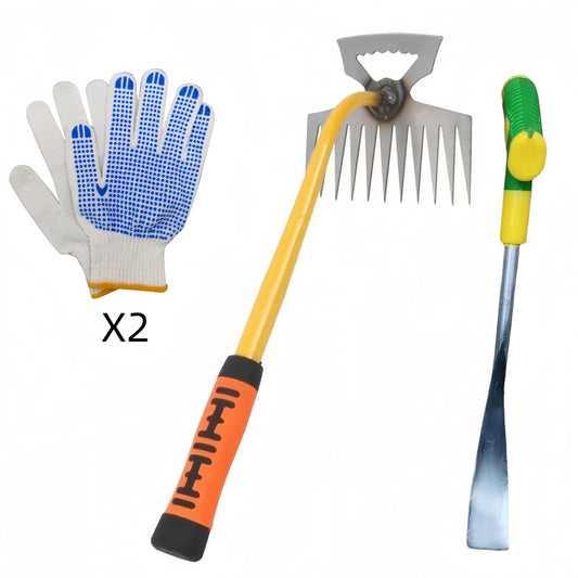 2-Pack Of Weeding Tools, Upgraded 11-Tooth Dual-Purpose Manual Multi-Purpose Weeding Tool For Vegetable Gardening, Backyard Farms - Not Allowed For Sale On Amazon