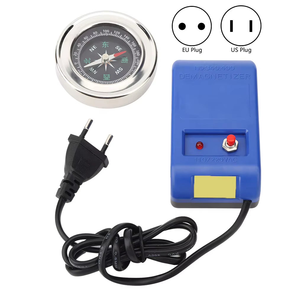 Electrical Demagnetizer Tools Compass Set For Watch Repair Degausser 110V220V Watch Repair Degausser Watch Repair Screwdriver Tweezers Electrical Demagnetise Demagnetizer Tools