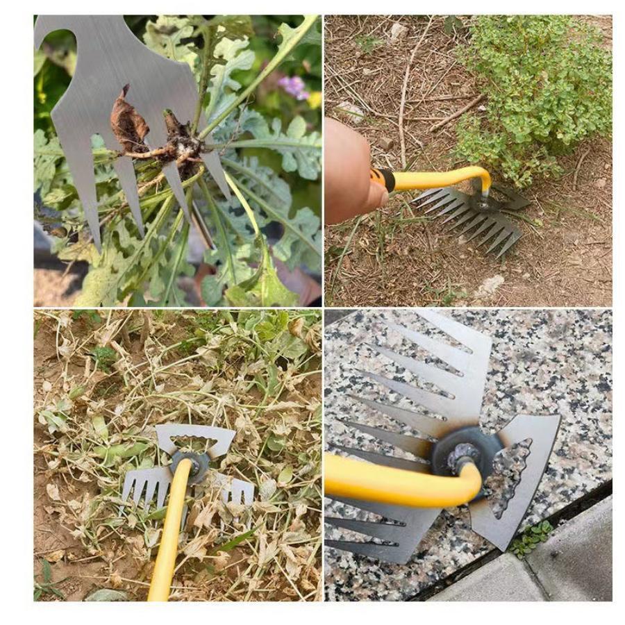 2-Pack Of Weeding Tools, Upgraded 11-Tooth Dual-Purpose Manual Multi-Purpose Weeding Tool For Vegetable Gardening, Backyard Farms - Not Allowed For Sale On Amazon